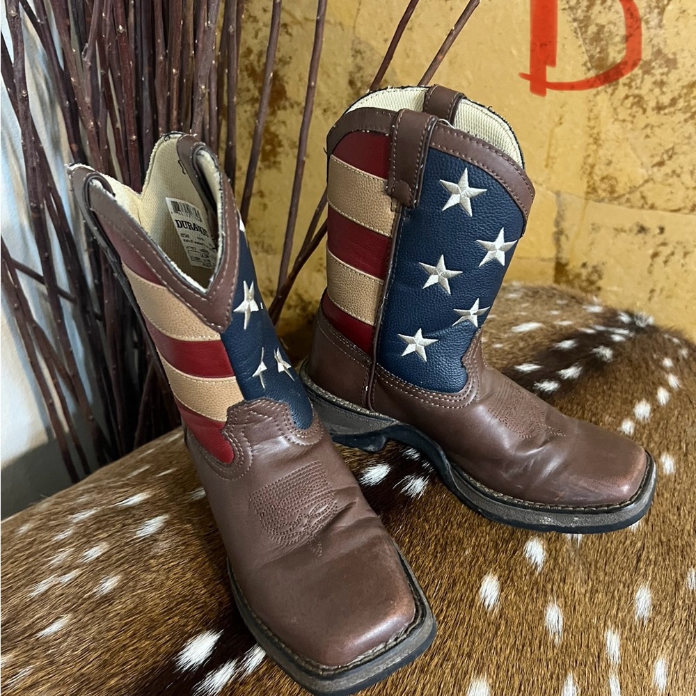 Patriot Durango Cowboy Boots with American Flag Design